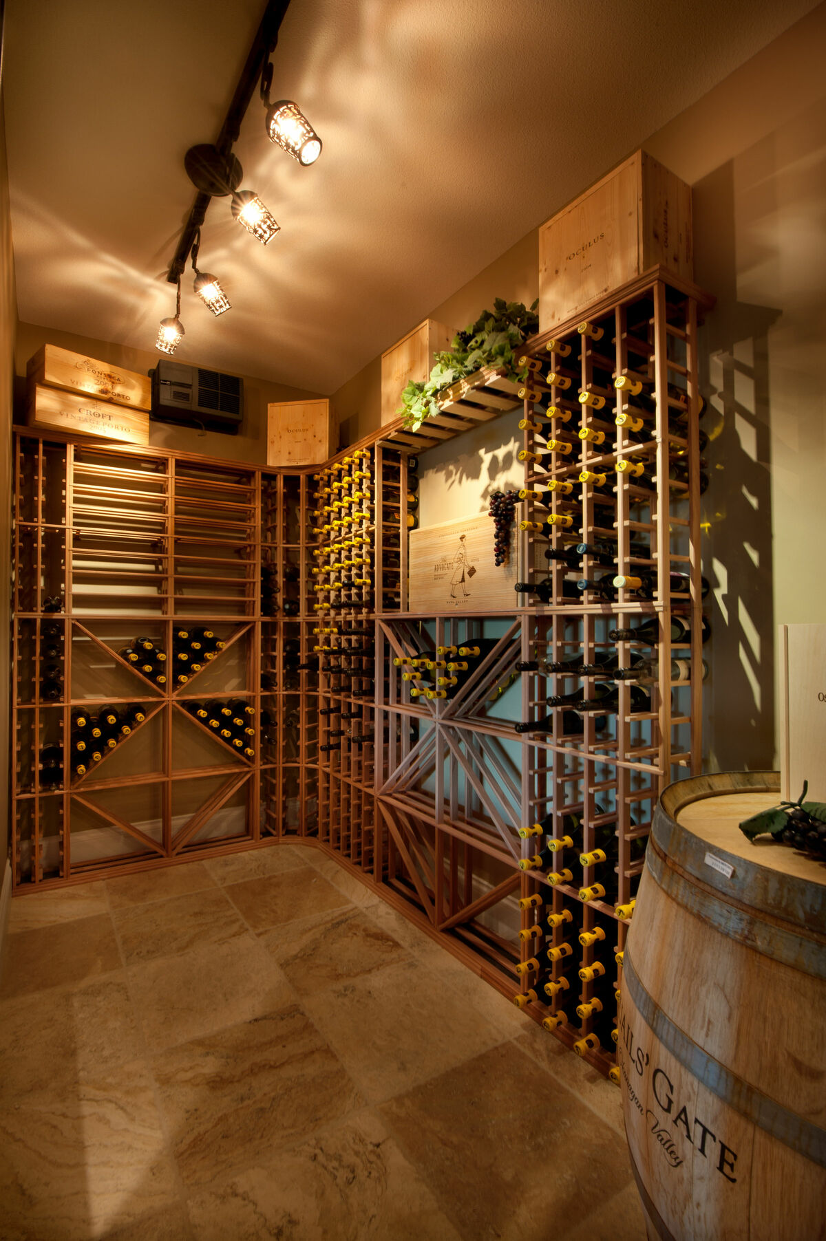 Custom-built wine cellar for your favourite vino